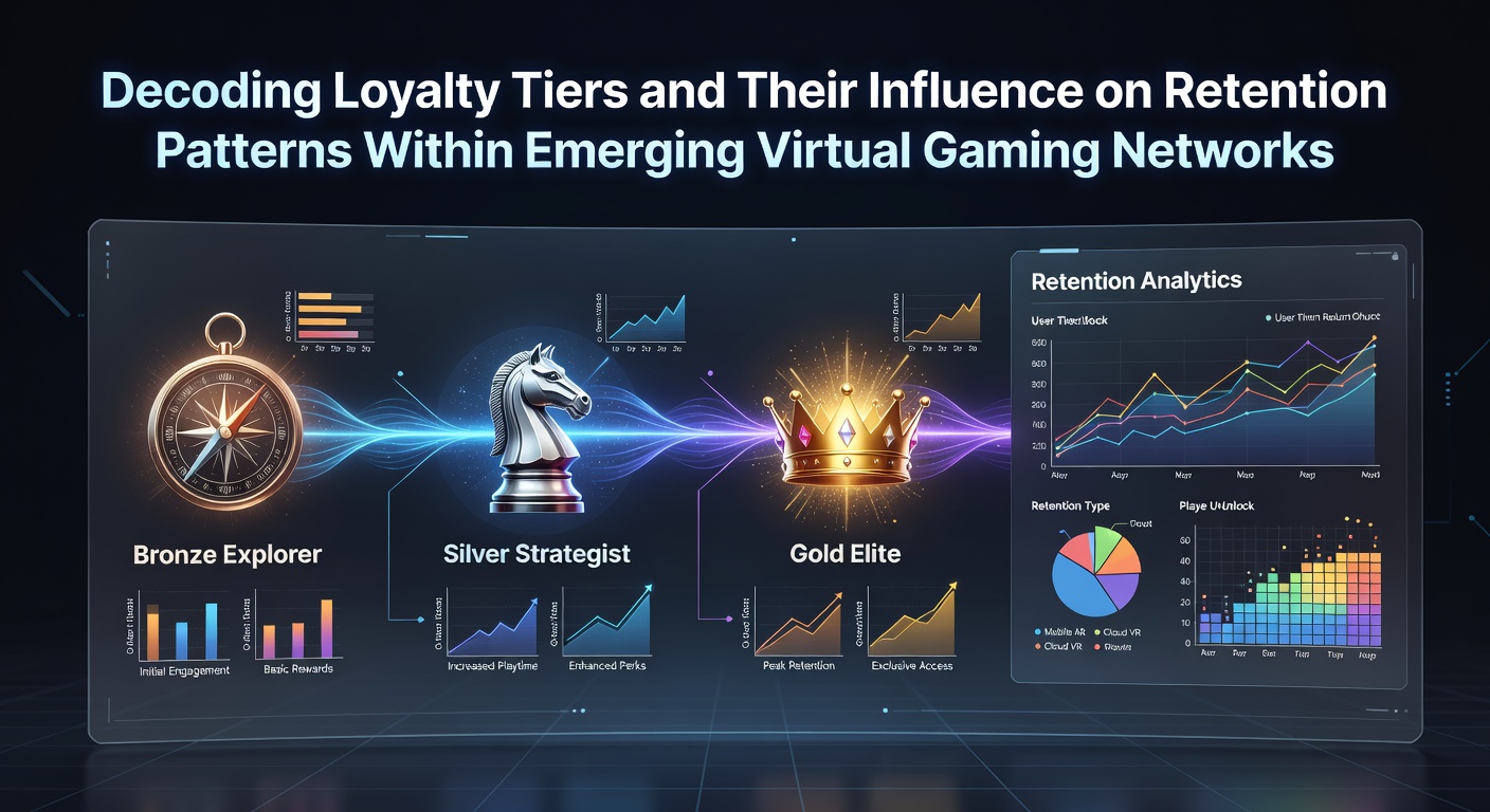 Visual representation of loyalty tier structures and player progression paths in virtual gaming platforms