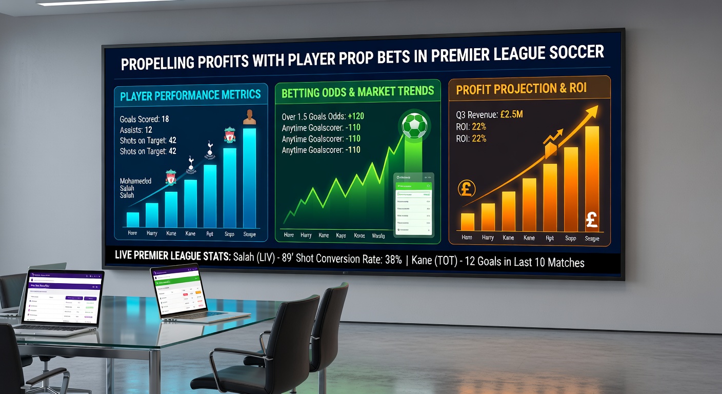 Data visualization of player stats in Premier League, showing graphs for goals, assists, and shots on target