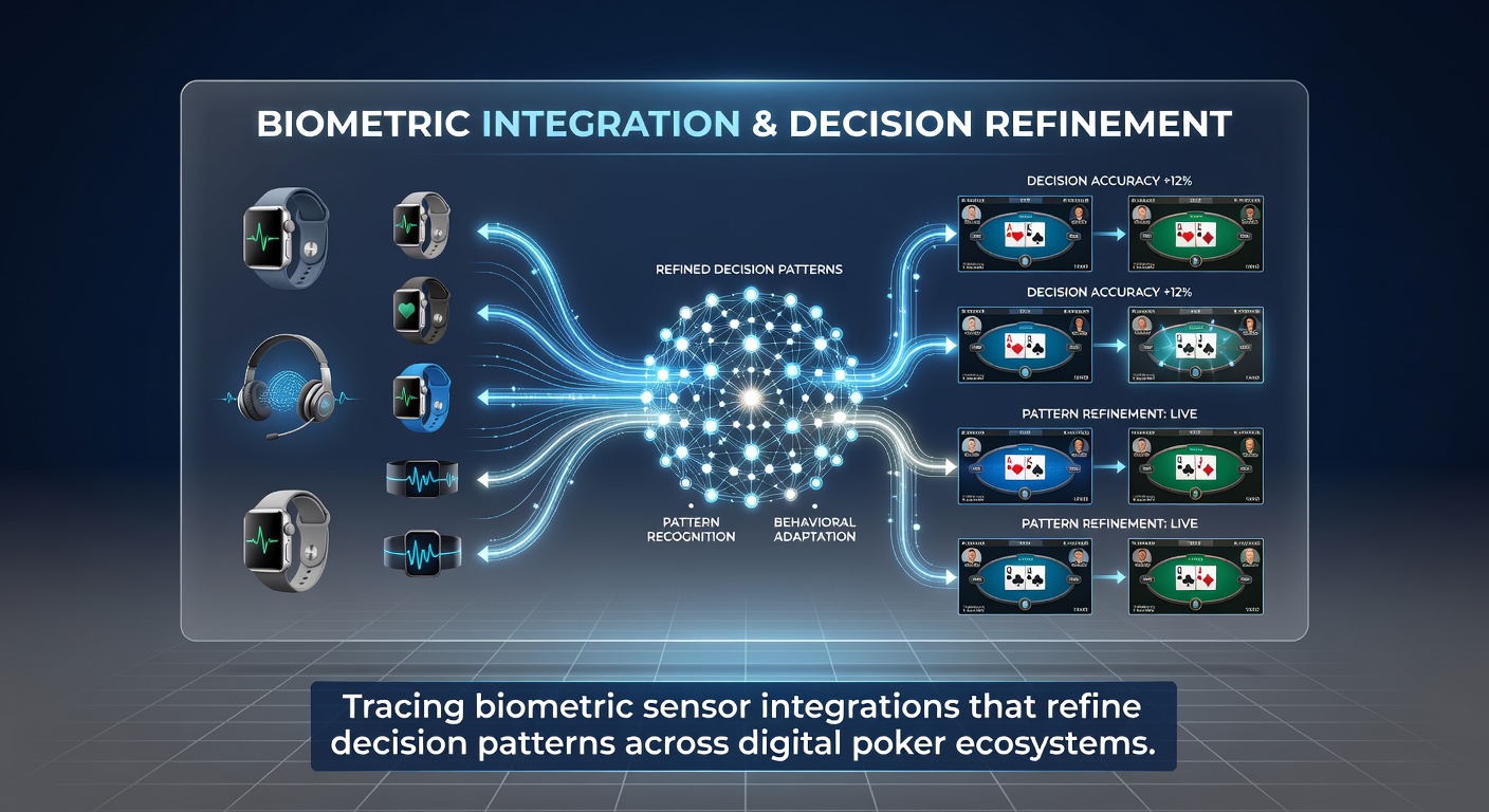 Close-up of biometric data visualization in a poker analytics dashboard