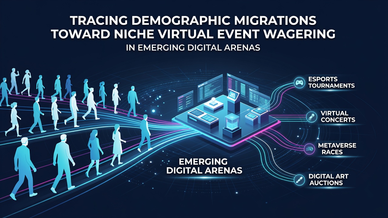 Diverse group of young adults engaging with virtual event wagering interfaces on multiple digital devices in a modern setting